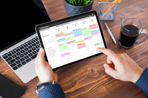 Notebook planning desk routine